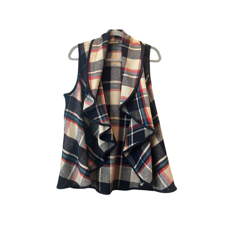 Altar’d State Flannel Vest; Medium